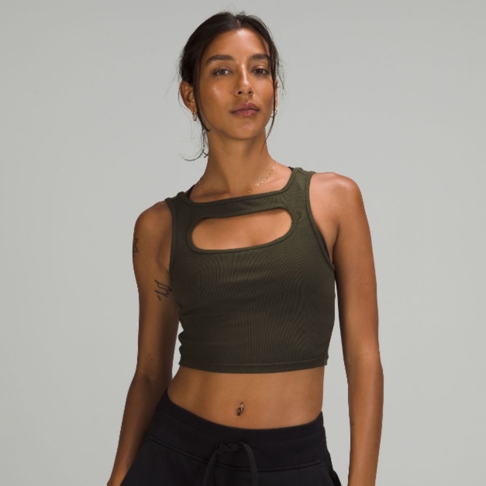 Lululemon LA Front Cut-Out Crop Tank